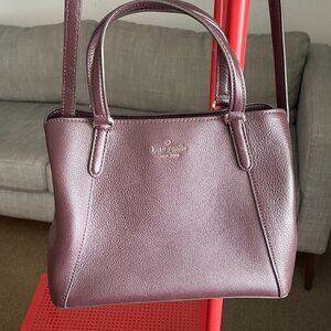 Kate Spade Jackson Medium Satchel - Purple/Plum - Pebbled Leather